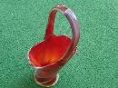 IMPERIAL END OF DAY COLORED GLASS BRIDES BASKET FLORAL FLOWER VASE KITCHEN TABLE CENTERPIECE