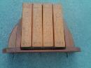 WOODEN RECIPE CARD STORAGE BOX LIBRARY BOOK STYLE WALL SHELF KITCHEN ORNAMENT