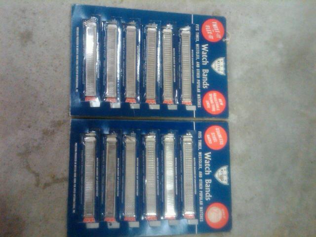 KITCO WATCH BAND STORE COUNTER DISPLAY CARD RETRO WRIST WEAR WATCHBAND ACCESSORY