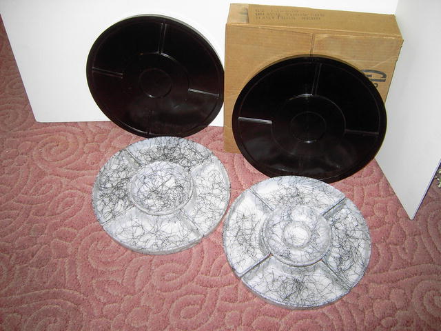 SNACK BOWL LAZY SUSAN BAKELITE TRAY