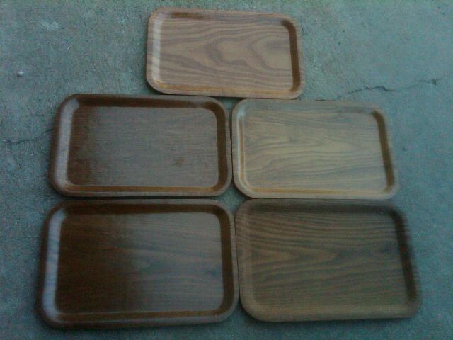 WOOD VENEER SNACK TRAY WOODEN SERVING PLATTER FOOD SERVING UTENSIL