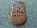 OAK WOOD CRIBBAGE BOARD GAME PIECE GAMING TOOL