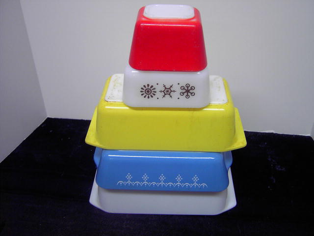 PYREX REFRIGERATOR DISH BAKING BOWL FOOD STORAGE CONTAINER