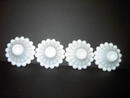CANDLEHOLDER WHITE MILK GLASS PEARL TEARDROP