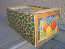 YAKIMA WASHINGTON APPLE CRATE SHIPPING BOX BLUE RIBBON BRAND