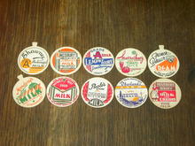 MILK CREAM TOMATO BOTTLE DAIRY CAP ADVERTISING JAR LID