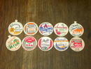 MILK CREAM TOMATO BOTTLE DAIRY CAP ADVERTISING JAR LID