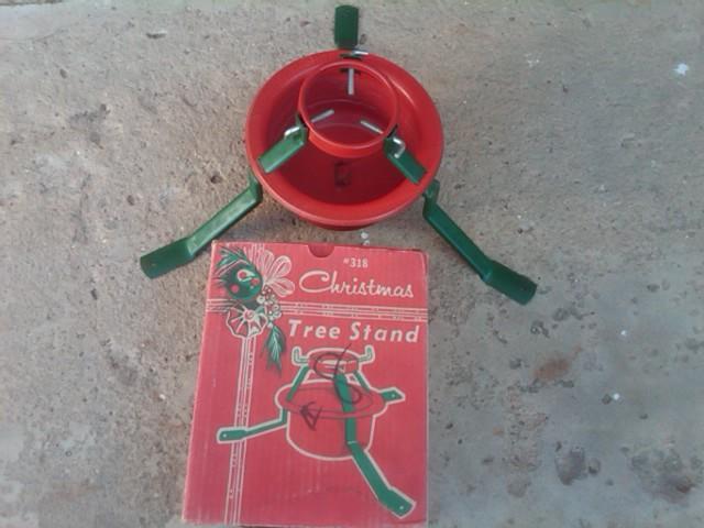 STEEL CHRISTMAS TREE STAND CRUNDEN MARTIN ST LOUIS MISSOURI ORIGINAL CARDBOARD BOX