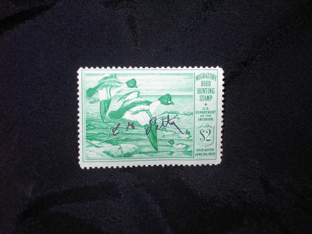 MIGRATORY BIRD DUCK HUNTING STAMP 1949 1950 GOLDENEYE