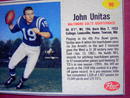JOHN UNITAS POST CEREAL FOOTBALL CARD BALTIMORE COLTS QUARTERBACK