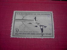 MIGRATORY BIRD DUCK HUNTING STAMP 1956 1957 AMERICAN MERGANSER