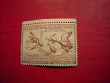MIGRATORY BIRD DUCK HUNTING STAMP 1953 1954 BLUE WINGED TEAL