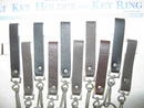 LEATHER BELT KEY RING HOLDER ORIGINAL ADVERTISING CARD TRUCKER STYLE