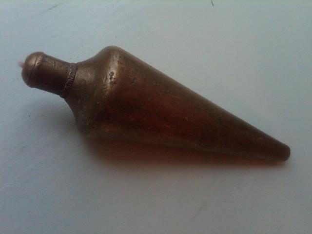 BRASS PLUMB BOB CARPENTER TOOL MEASURING DEVICE