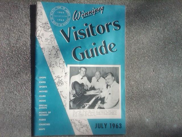 WINNIPEG MANITOBA VISITORS GUIDE PUBLICATION JULY 1963 CANADA TOURIST BOOKLET SOUVENIR PAMPHLET