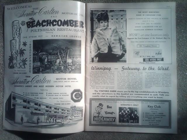 WINNIPEG MANITOBA VISITORS GUIDE PUBLICATION JULY 1963 CANADA TOURIST BOOKLET SOUVENIR PAMPHLET