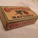 Clover Farm Stores Match Box Cleveland Ohio Cardboard Paper Advertising