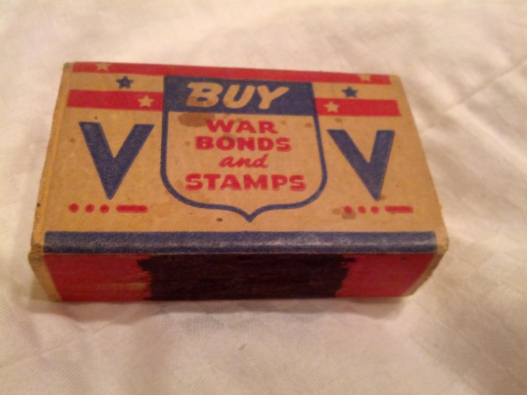 Universal Matchbox St Louis Missouri Cardboard Advertising Keep Em Rolling Flying United States Military Collectible World War Two Era Household Good