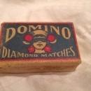 Domino Diamond Matches Cardboard Match Box American Made Depression Era Household Good