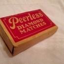 Peerless Diamond Matches Cardboard Matchbox USA American Made Household Good
