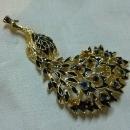 Eisenberg Peacock Bird Lapel Pin Colorful Rhinestone Gold Tone Black Enamel Brooch Fashion Costume Jewelry