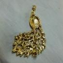 Eisenberg Peacock Bird Lapel Pin Colorful Rhinestone Gold Tone Black Enamel Brooch Fashion Costume Jewelry
