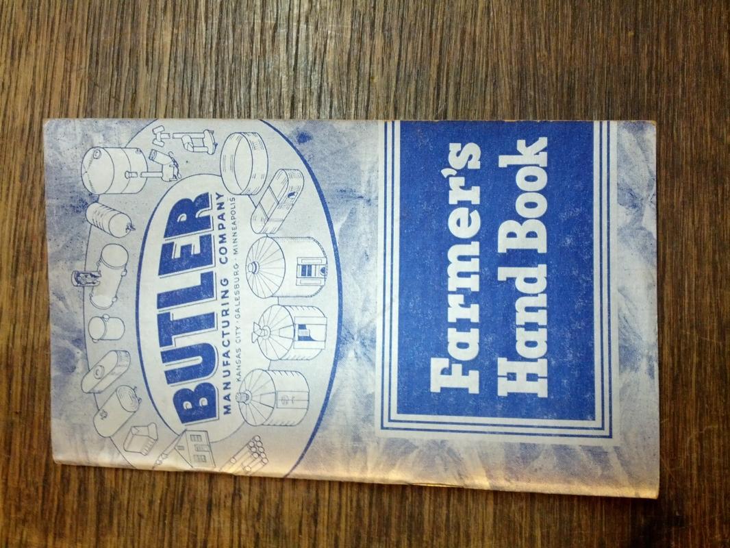 butler farmer rancher handbook farm product guide memo pamphlet kansas city galesburg minneapolis advertising booklet