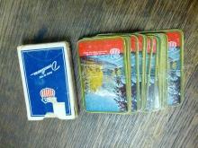 union pacific domeliner passenger train mountain scenery playing cards locomotive travel collectible
