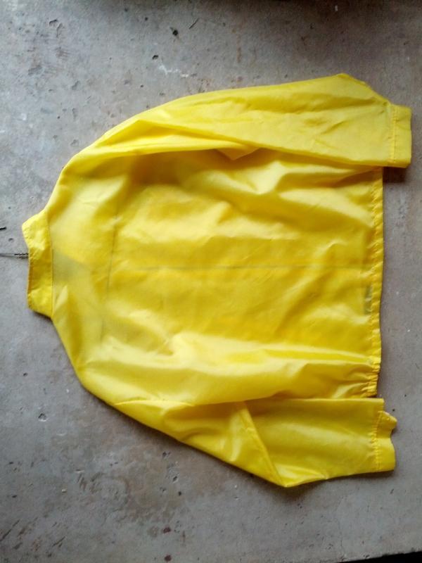 cat diesel power yellow black stripe jacket retro era windbreaker coat louisville sportswear manufacturing kentucky usa garment cloth label