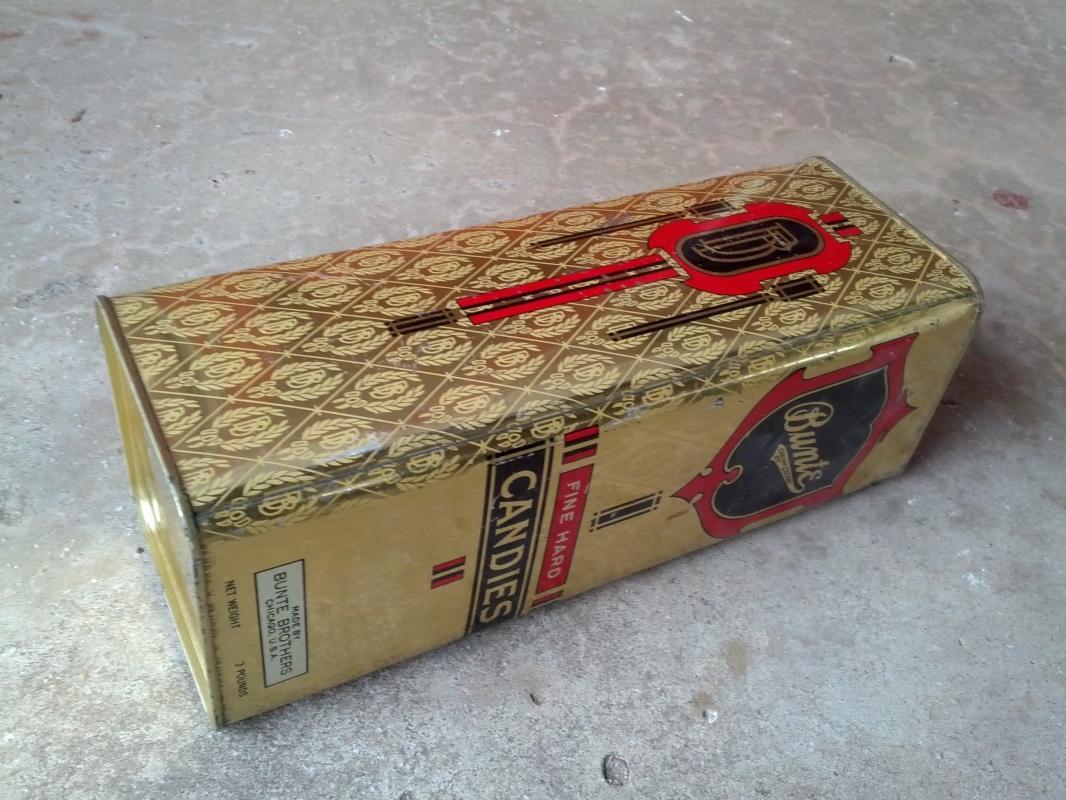 bunte brothers chicago illinois fine hard candy can tin cannister