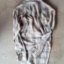 lee cowboy western wear long sleeve shirt gray orange yellow plaid pearl snap buttons american made garment