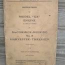 mccormick deering model xa engine number 8 thresher instruction booklet parts list pamphlet international harvester company chicago illinois 1929 farm ranch publication