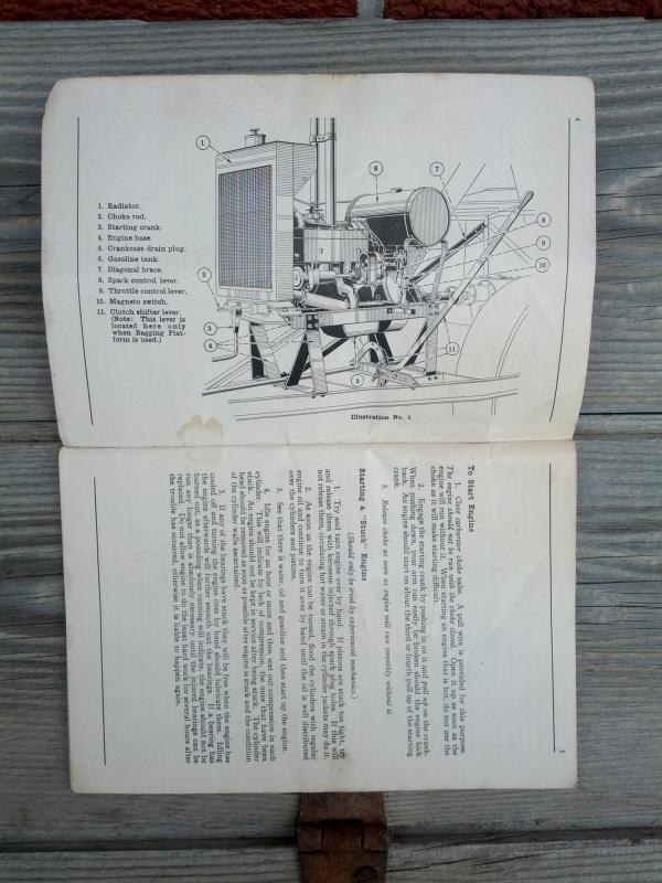 mccormick deering model xa engine number 8 thresher instruction booklet parts list pamphlet international harvester company chicago illinois 1929 farm ranch publication