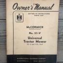 mccormick deering universal tractor mower number 27 v instruction booklet parts list guide international harvester farm ranch publication
