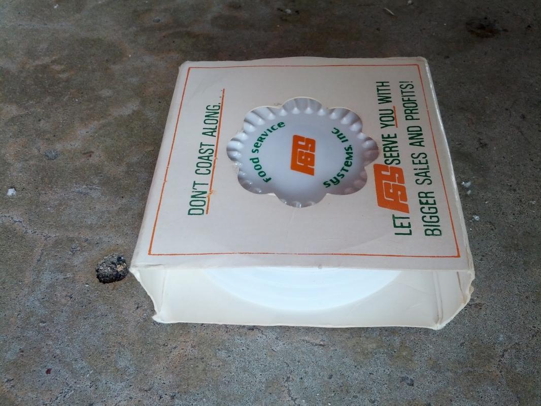 food service systems incorporated drink beverage coaster set retro kitchen bar utensil original box advertising package sleeve