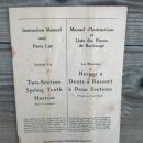 international harvester company two section spring tooth harrow instruction manual parts list booklet farm ranch machinery publication
