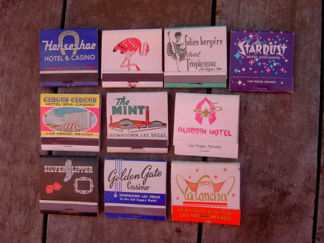 LAS VEGAS NEVADA CASINO GAMBLING MATCH BOOKS