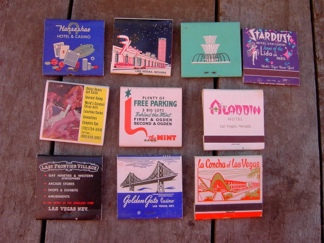 LAS VEGAS NEVADA CASINO GAMBLING MATCH BOOKS