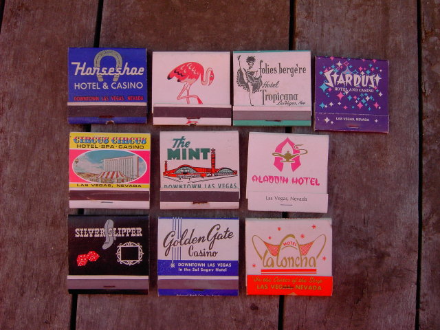 LAS VEGAS NEVADA CASINO GAMBLING MATCH BOOKS