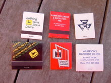 JOHN DEERE MASSEY FERGUSON FORD INTERNATIONAL HARVESTER IMPLEMENT MATCH BOOKS