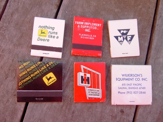 JOHN DEERE MASSEY FERGUSON FORD INTERNATIONAL HARVESTER IMPLEMENT MATCH BOOKS