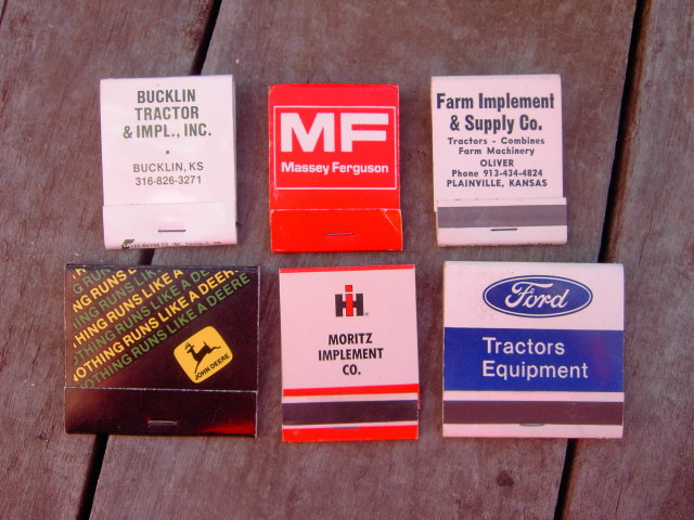 JOHN DEERE MASSEY FERGUSON FORD INTERNATIONAL HARVESTER IMPLEMENT MATCH BOOKS