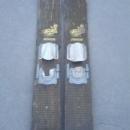 acme water skis wooden skiing boards lake cabin wall decoration retro era boating sport equipment usa made stilley plywood company conway south carolina