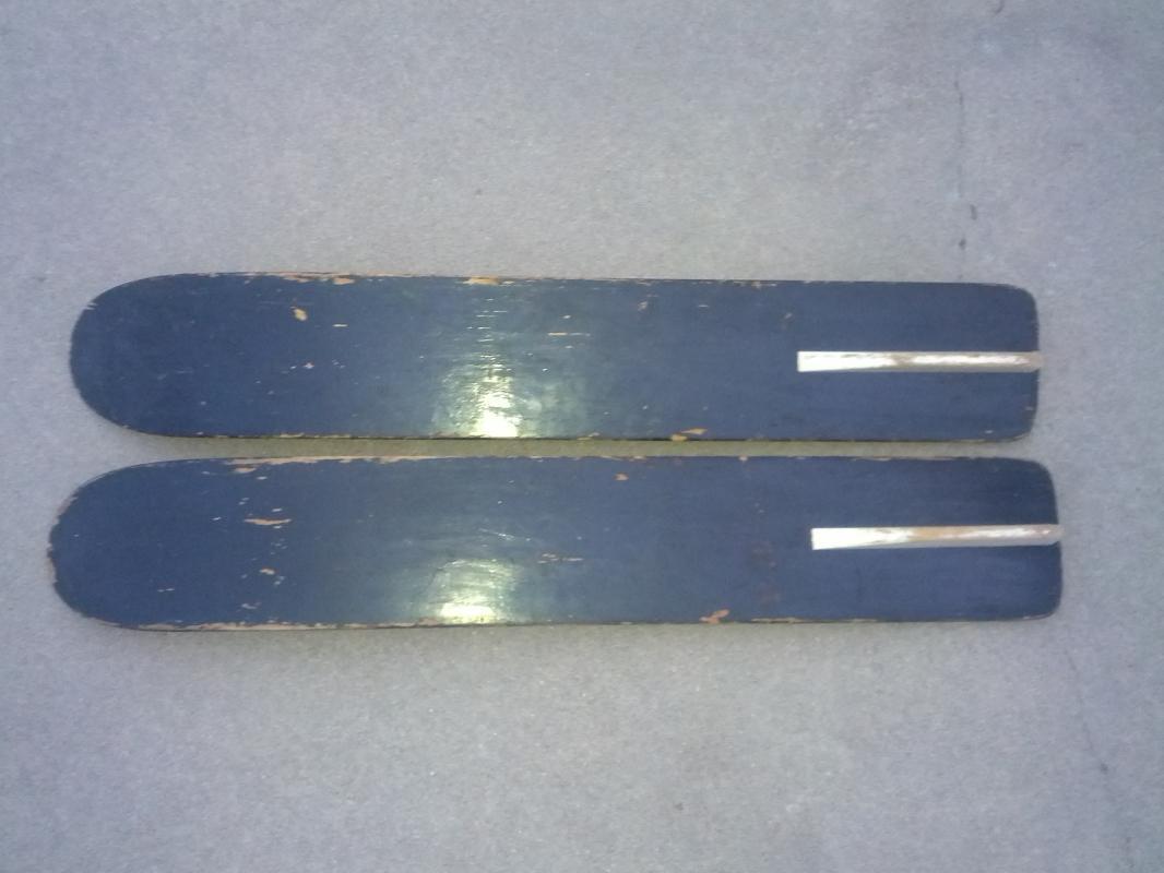 acme water skis wooden skiing boards lake cabin wall decoration retro era boating sport equipment usa made stilley plywood company conway south carolina