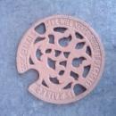 cast iron cook stove trivet decorative burner cover primitive kitchen tool food preparation utensil
