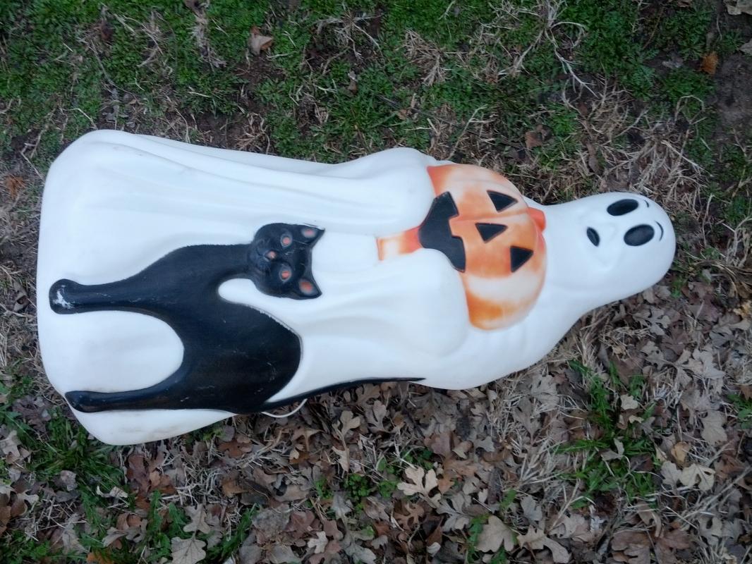 EMPIRE GHOST PORCH LIGHT BLACK CAT JACK O LANTERN HALLOWEEN DECORATION PATIO LAMP