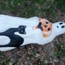 EMPIRE GHOST PORCH LIGHT BLACK CAT JACK O LANTERN HALLOWEEN DECORATION PATIO LAMP
