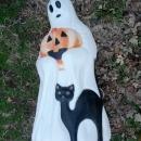 EMPIRE GHOST PORCH LIGHT BLACK CAT JACK O LANTERN HALLOWEEN DECORATION PATIO LAMP
