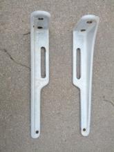 CAST IRON WHITE PORCELAIN COATED SHELF BRACKET BATHROOM KITCHEN SHOP WALL FIXTURE