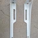 CAST IRON WHITE PORCELAIN COATED SHELF BRACKET BATHROOM KITCHEN SHOP WALL FIXTURE